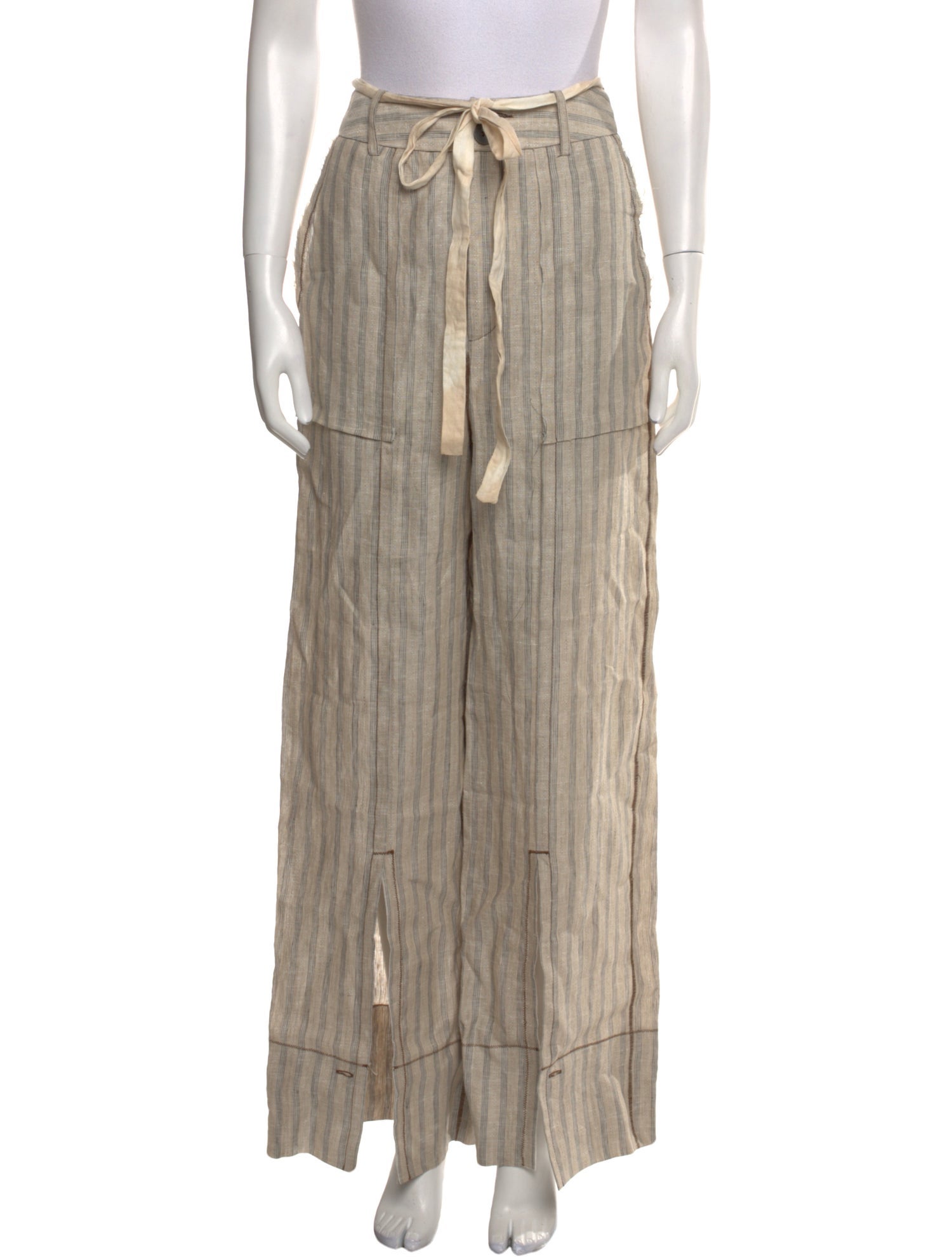 Peng Tai Linen Wide Leg Pants