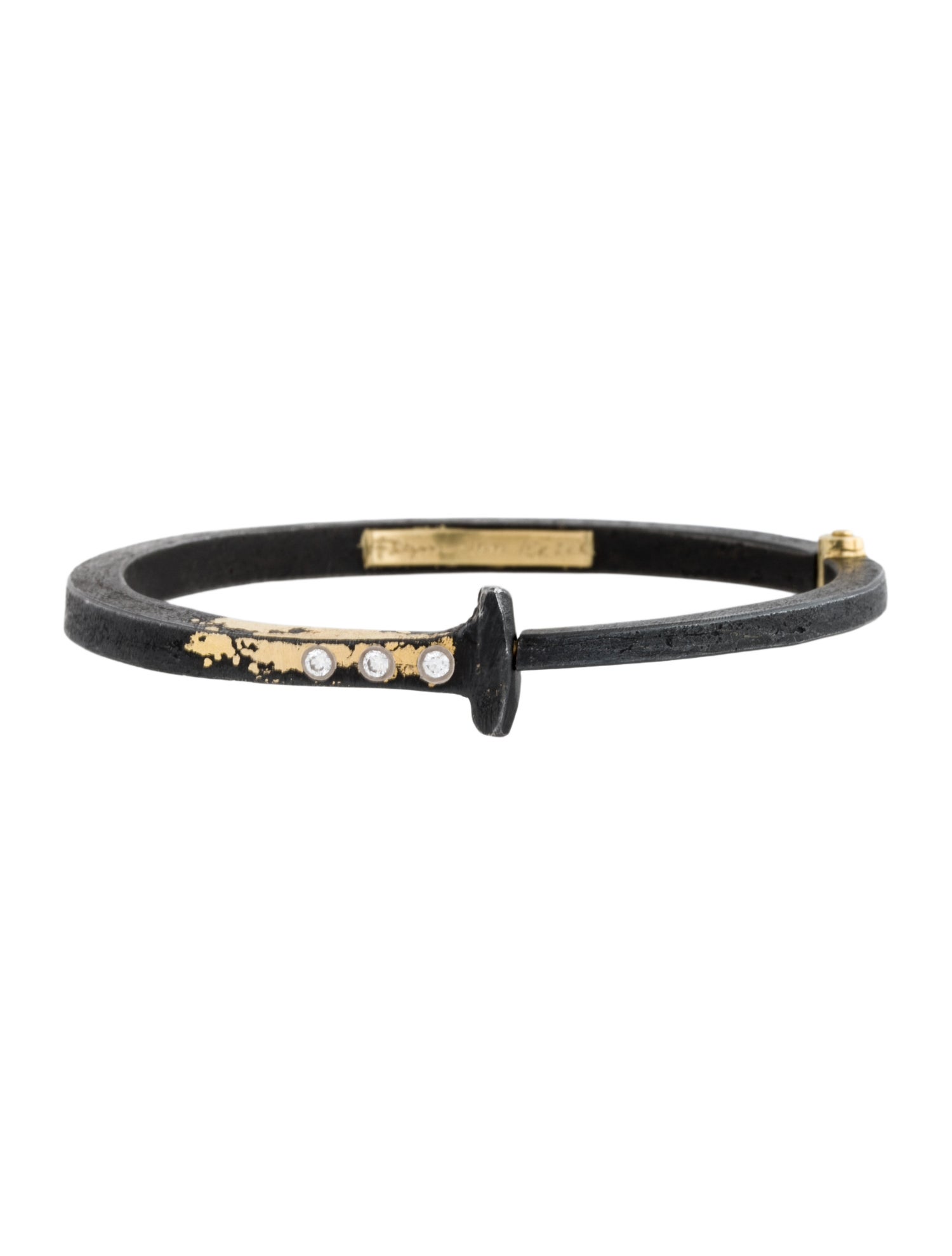 Pat Flynn Two-Tone Diamond Splash Nail Bracelet