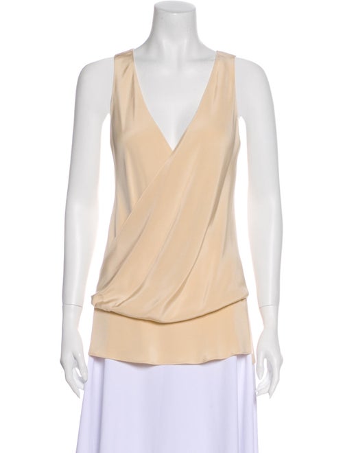 Peter Cohen Silk Wrap Top Cream