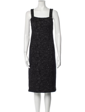 Peter Cohen Square Neckline Knee-Length Dress