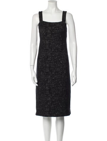 Peter Cohen Dresses Square Neckline Knee-Length Dress Petite