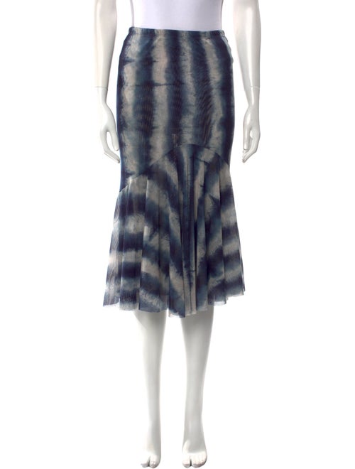 Peter Cohen Tie-Dye Print Knee-Length Skirt
