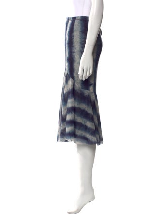 Peter Cohen Tie-Dye Print Knee-Length Skirt