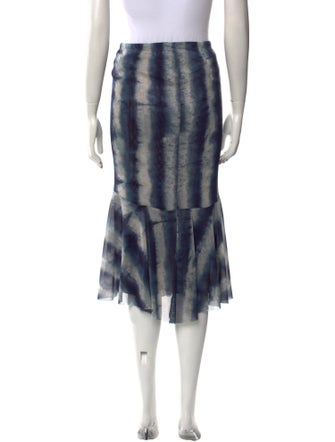 Peter Cohen Tie-Dye Print Knee-Length Skirt