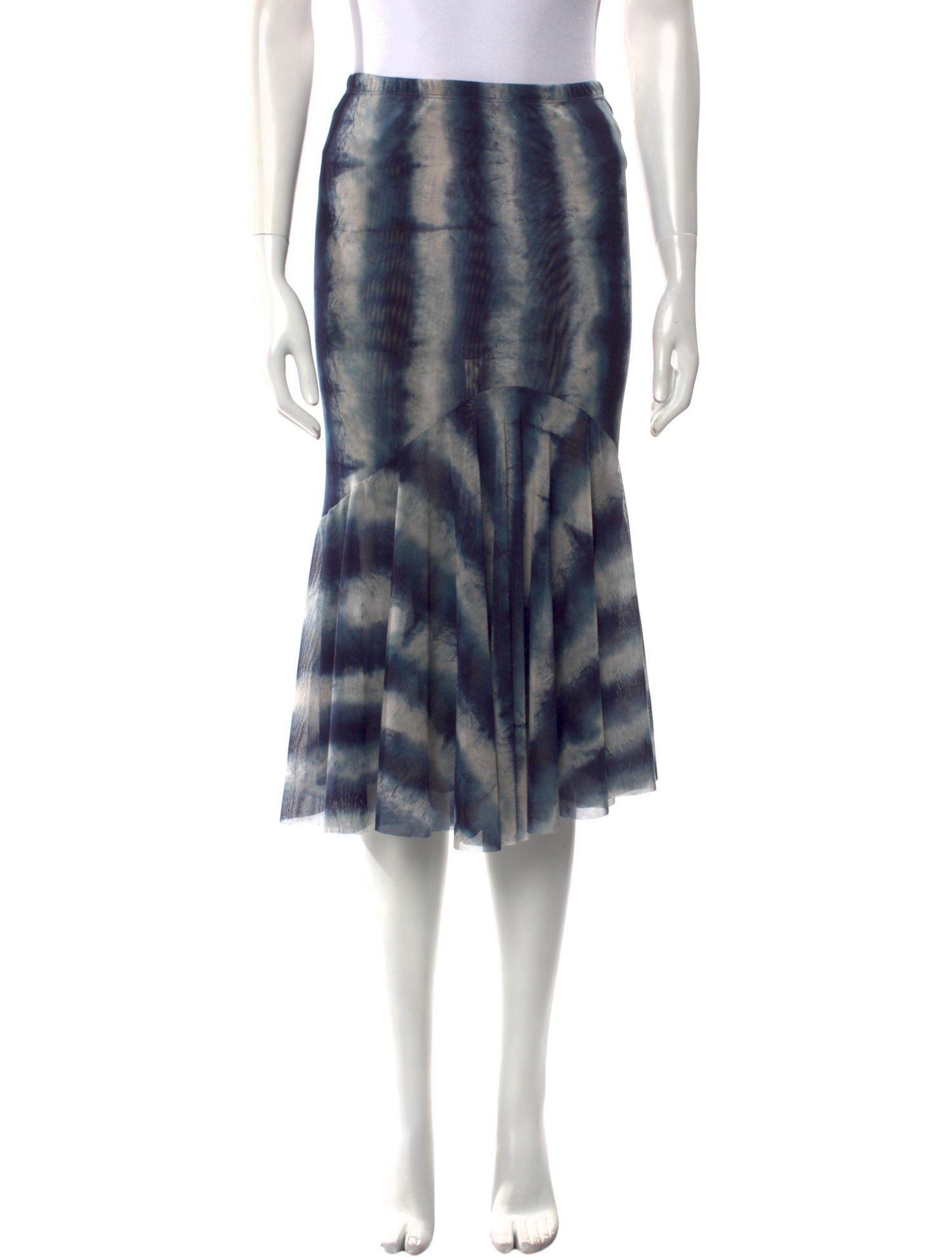 Peter Cohen Tie-Dye Print Midi Length Skirt