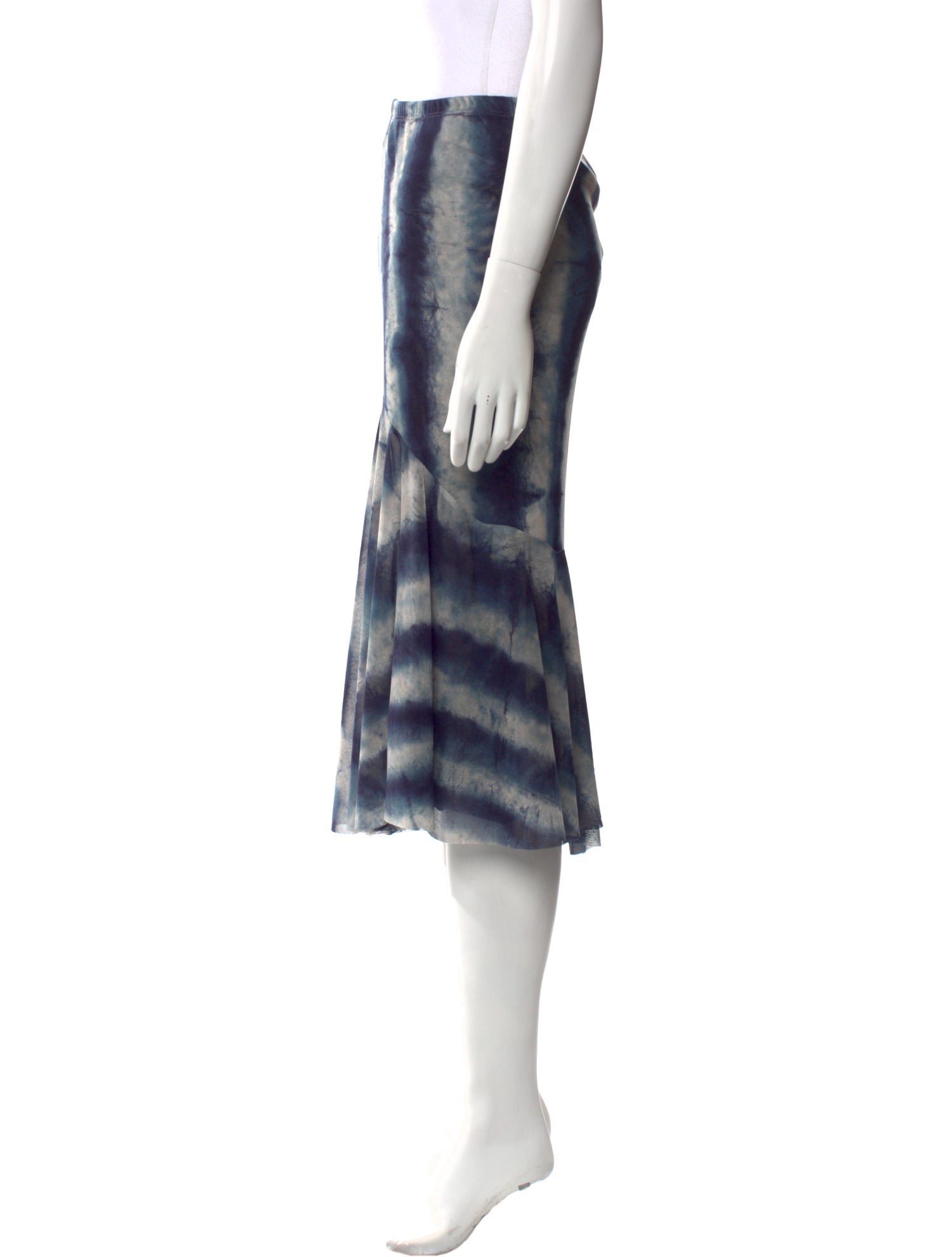 Peter Cohen Tie-Dye Print Midi Length Skirt