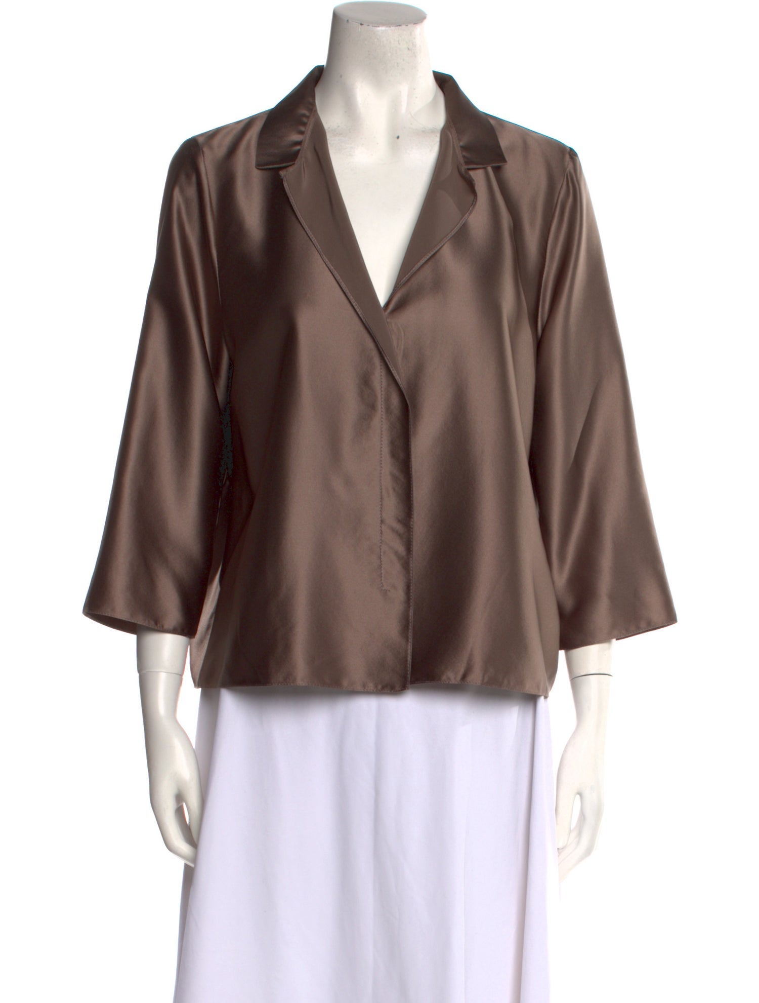 Peter Cohen Silk V-Neck Blouse