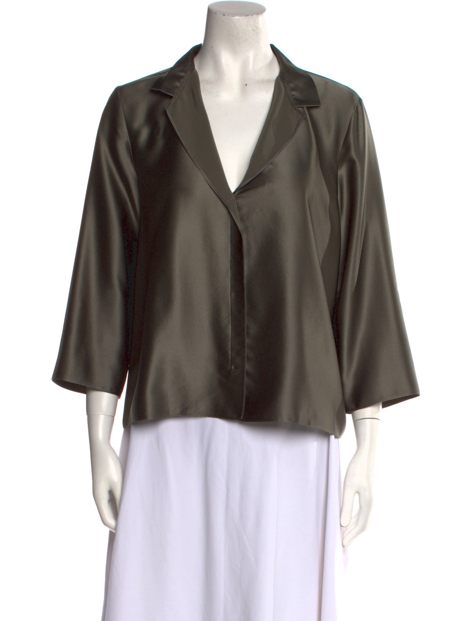Peter Cohen Silk V-Neck Blouse