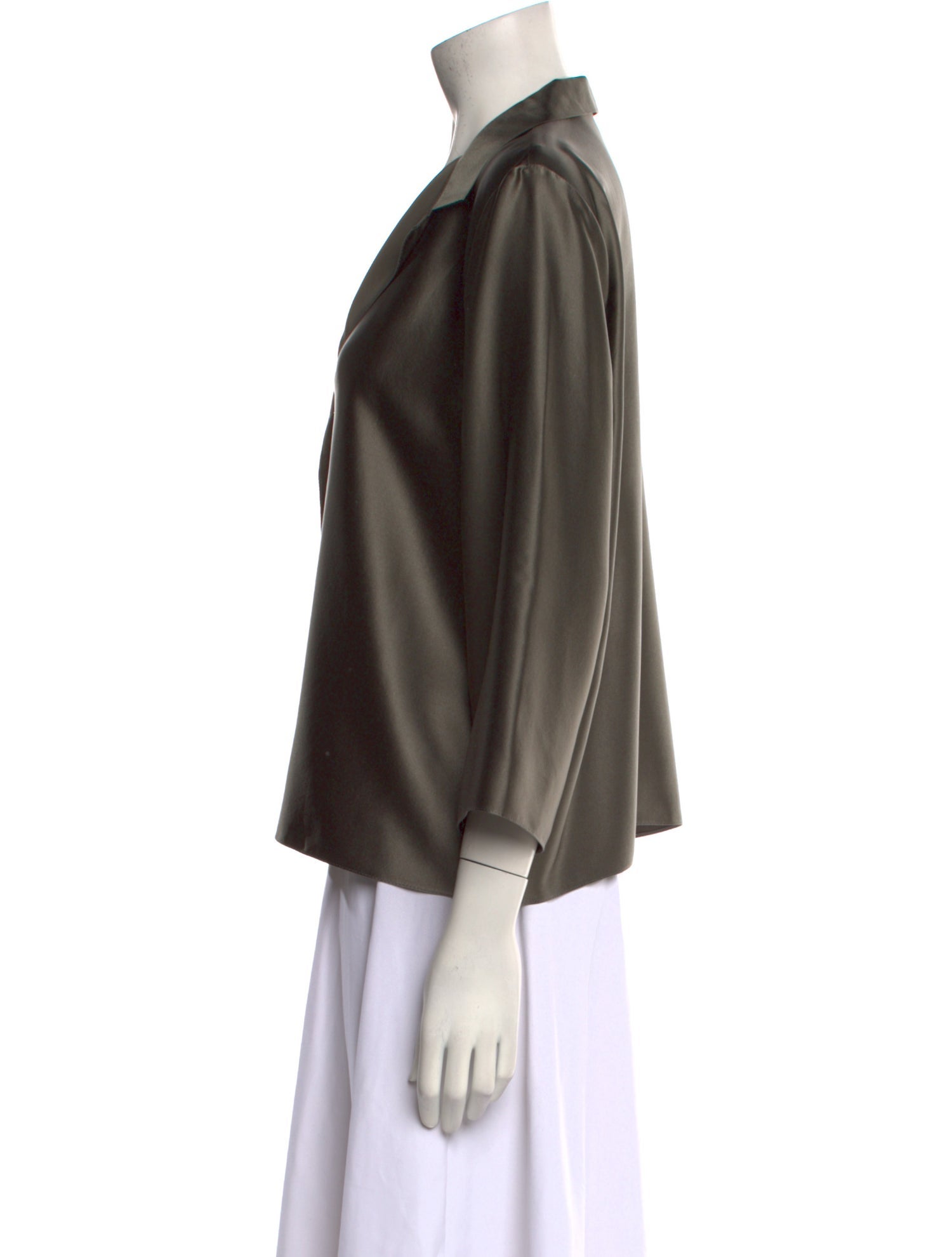 Peter Cohen Silk V-Neck Blouse