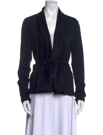 Peter Cohen Wool Plunge Neckline Sweater