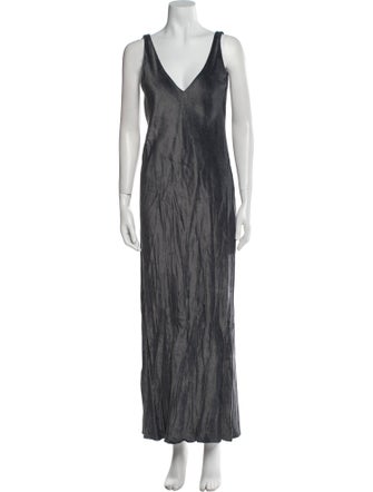 Peter Cohen V-Neck Long Dress