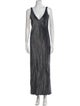 Peter Cohen V-Neck Long Dress