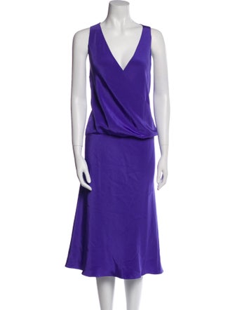 Peter Cohen Silk Midi Length Dress