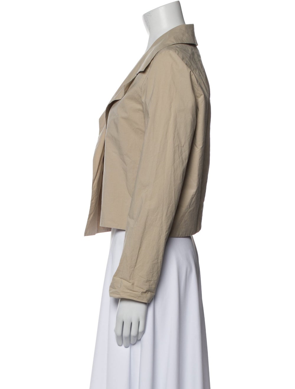 Peter Cohen Jacket Neutrals Pointed Collar Open F… - image 2