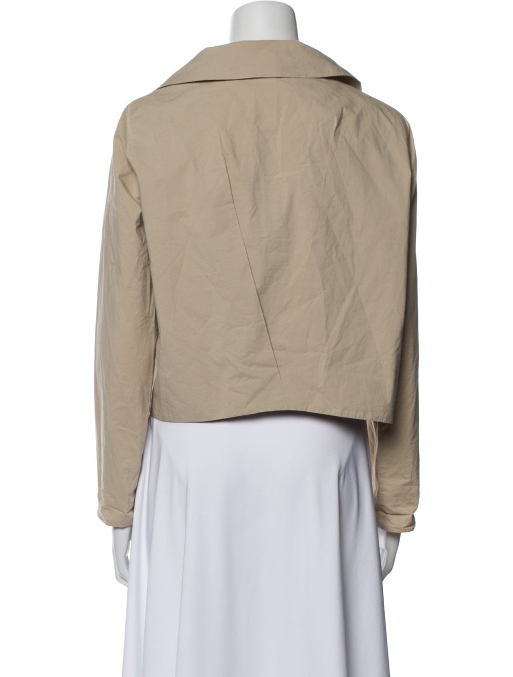 Peter Cohen Jacket Neutrals Pointed Collar Open F… - image 3