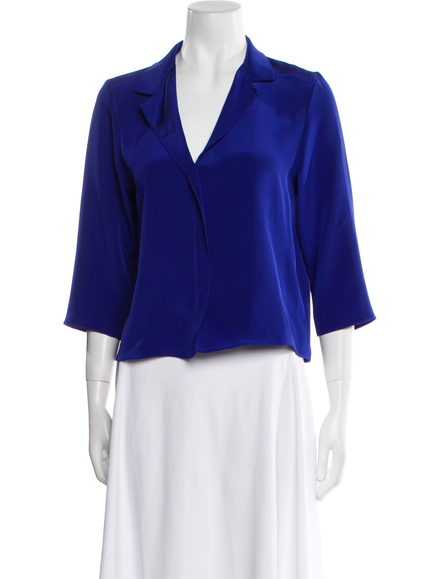 Peter Cohen Silk V-Neck Blouse