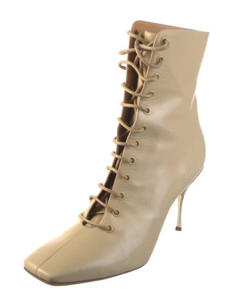 Petar Petrov Leather Lace-Up Boots