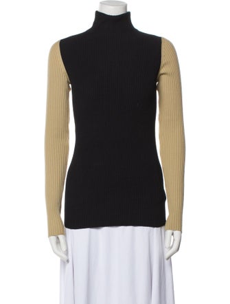 Petar Petrov Merino Wool Colorblock Pattern Sweater