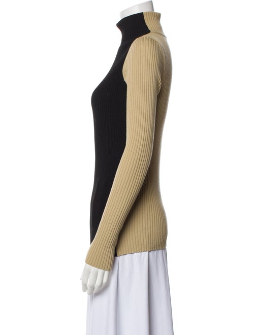 Petar Petrov Merino Wool Colorblock Pattern Sweater