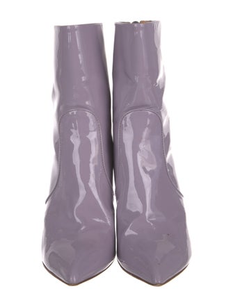 Petar Petrov Patent Leather Studded Accents Boots