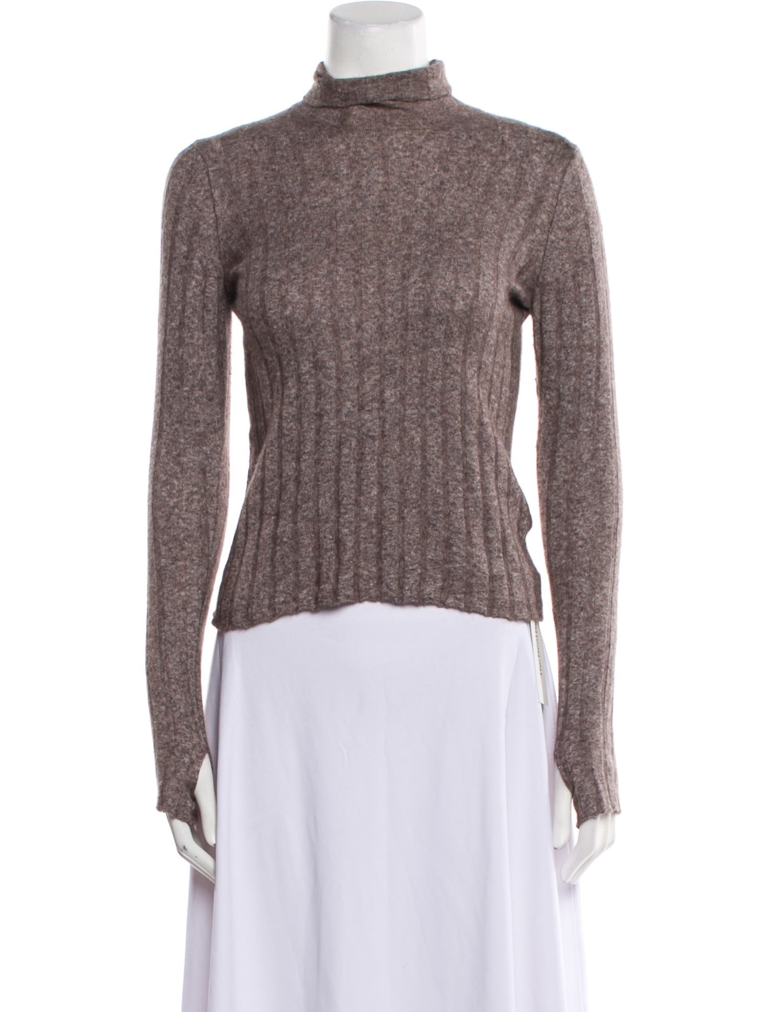 Petar Petrov Silk Mock Neck Sweater