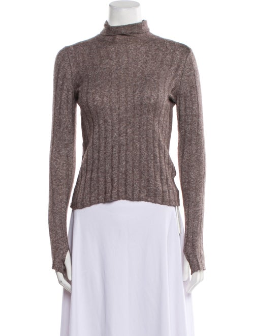 Petar Petrov Silk Mock Neck Sweater