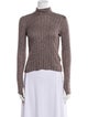 Petar Petrov Silk Mock Neck Sweater