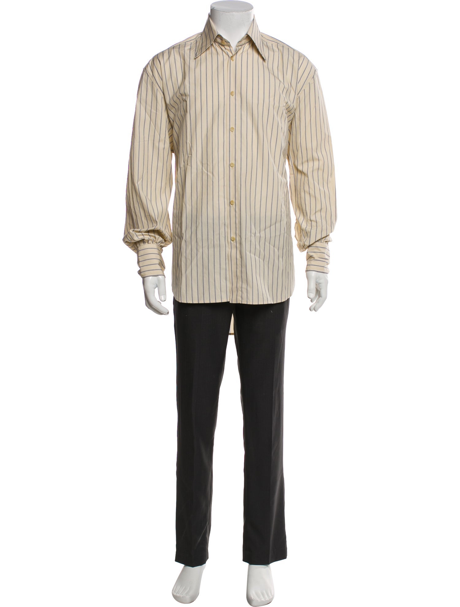Petar Petrov Striped Long Sleeve Dress Shirt