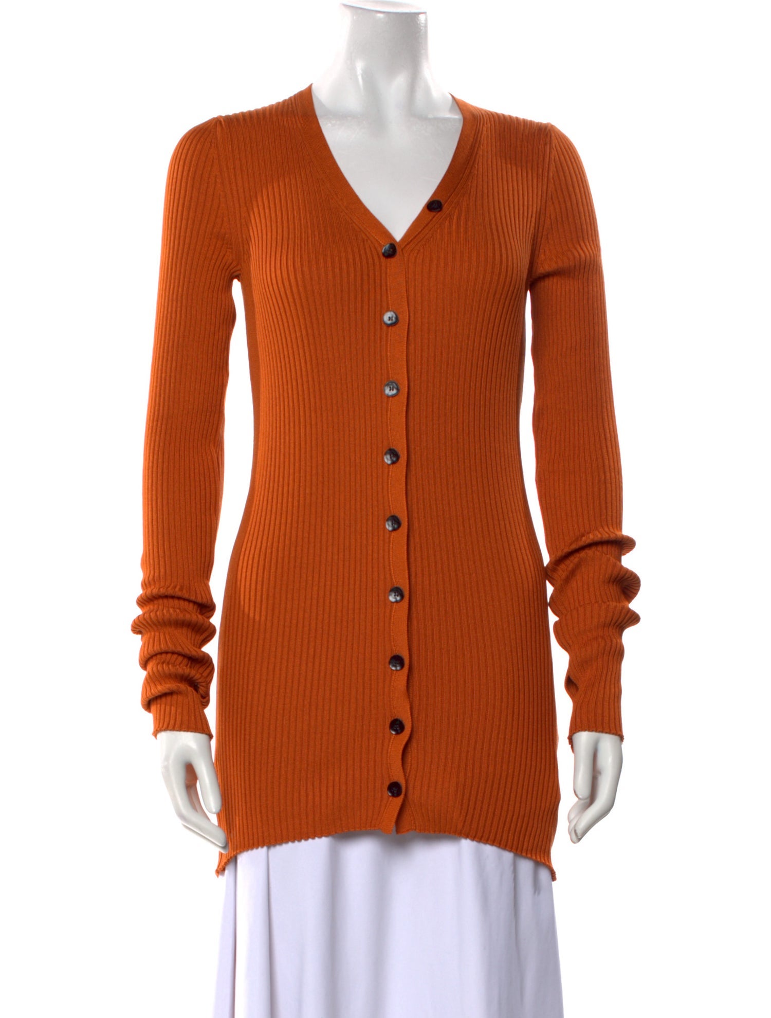 Petar Petrov Silk V-Neck Button-Up Top w/ Tags