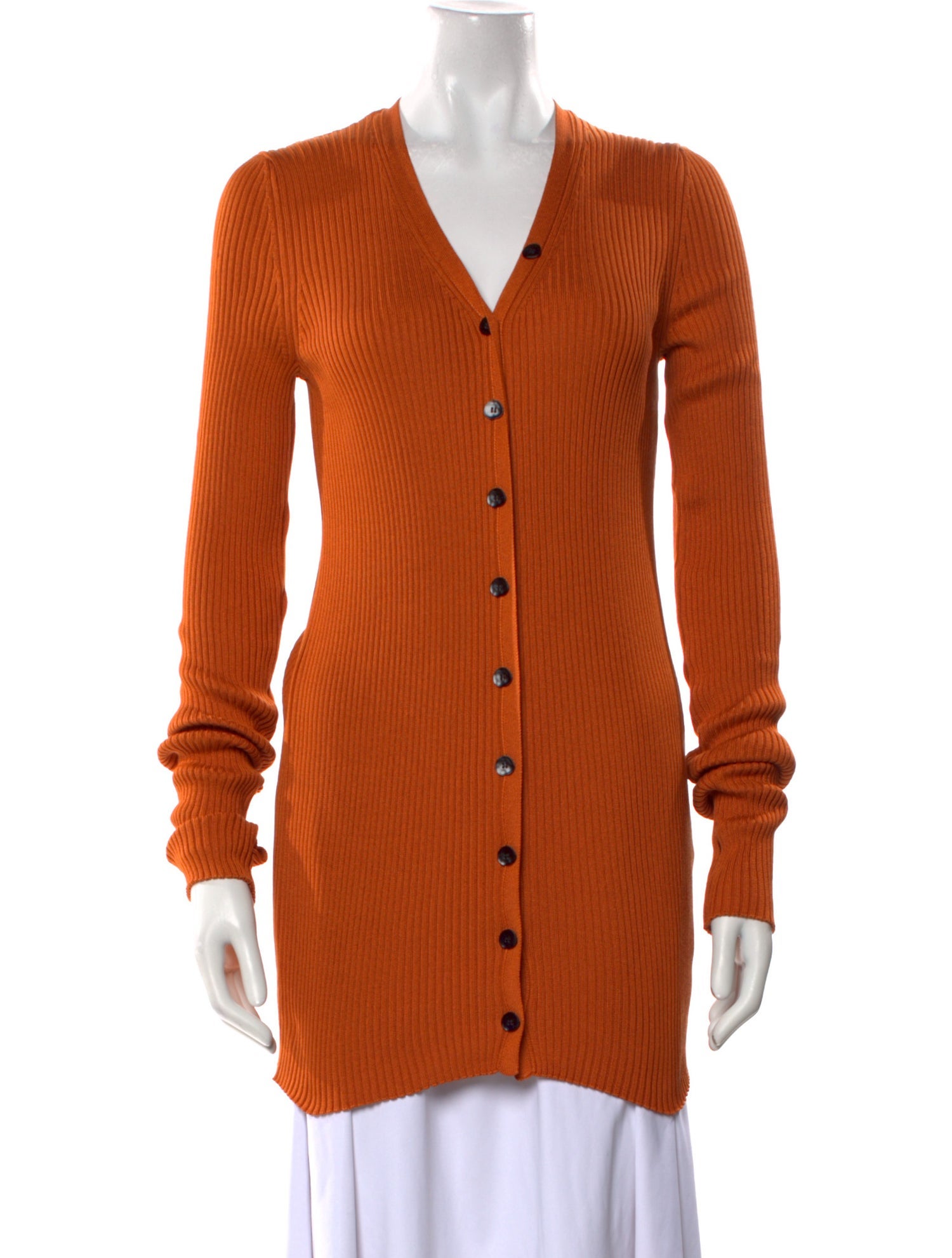 Petar Petrov Silk V-Neck Button-Up Top w/ Tags