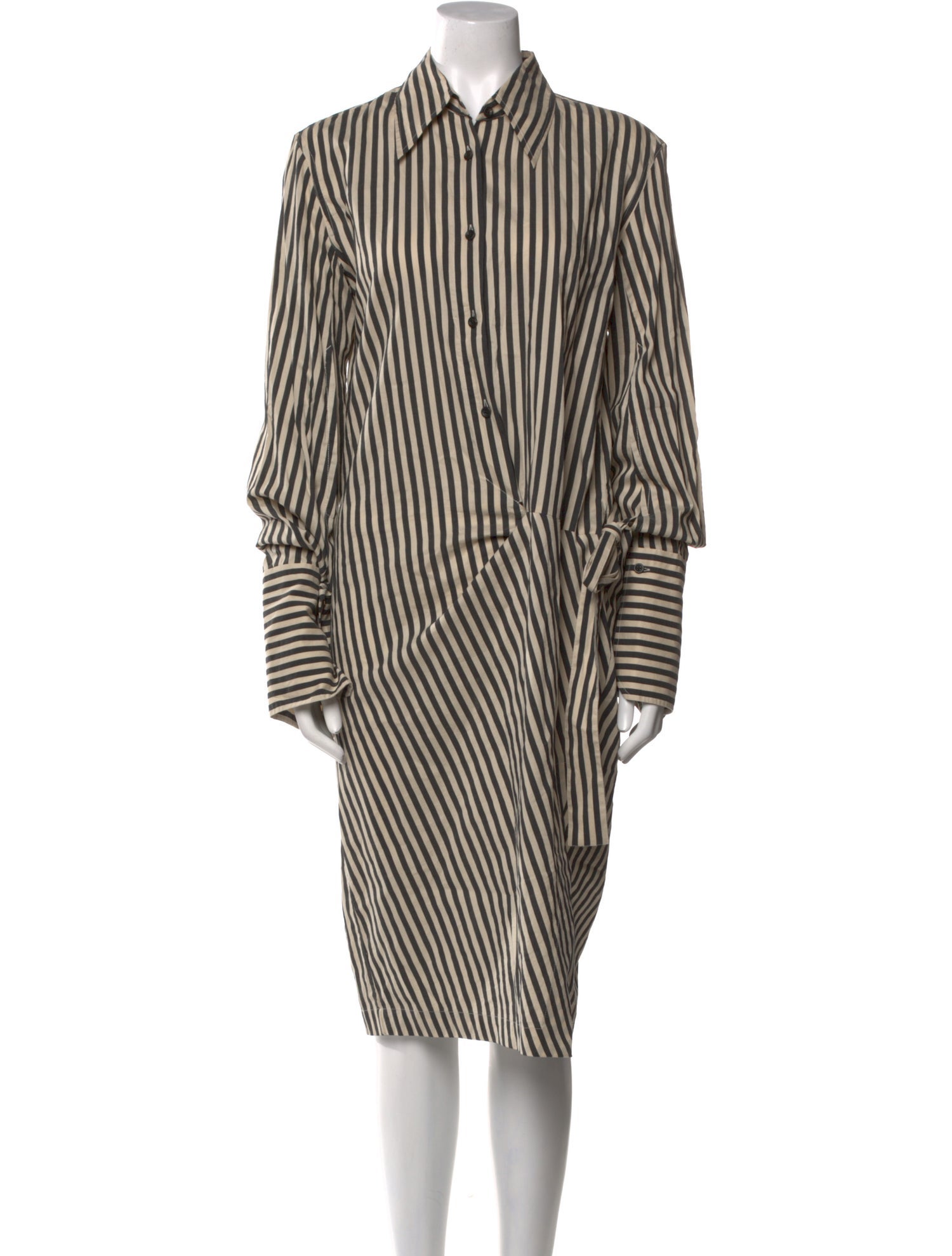 Petar Petrov Striped Midi Length Dress