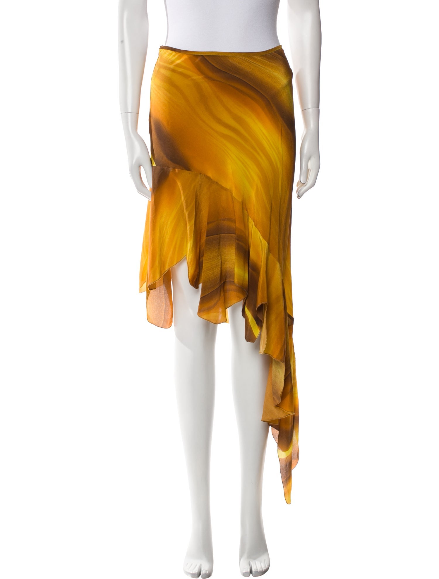 Petar Petrov Silk Midi Length Skirt