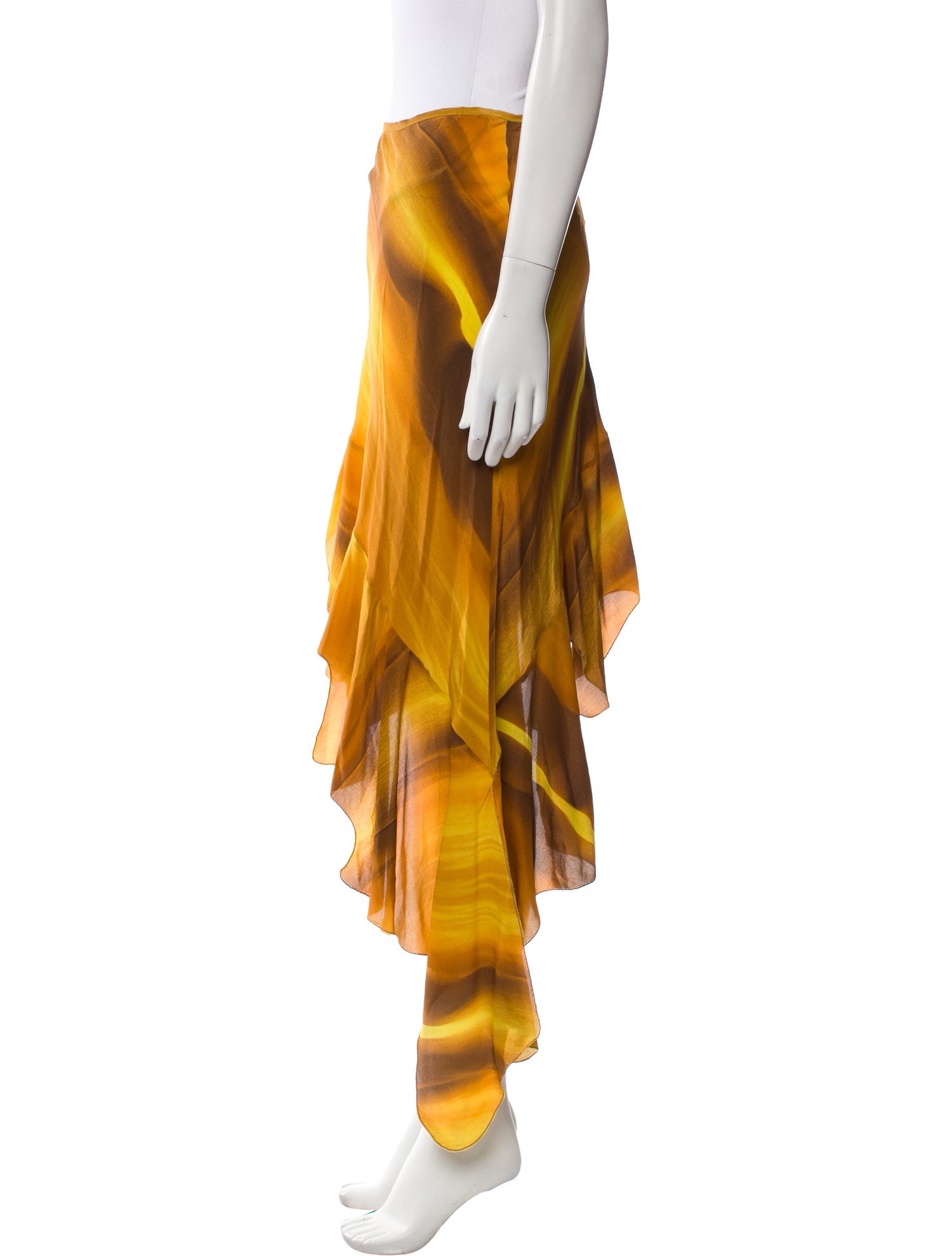 Petar Petrov Silk Midi Length Skirt