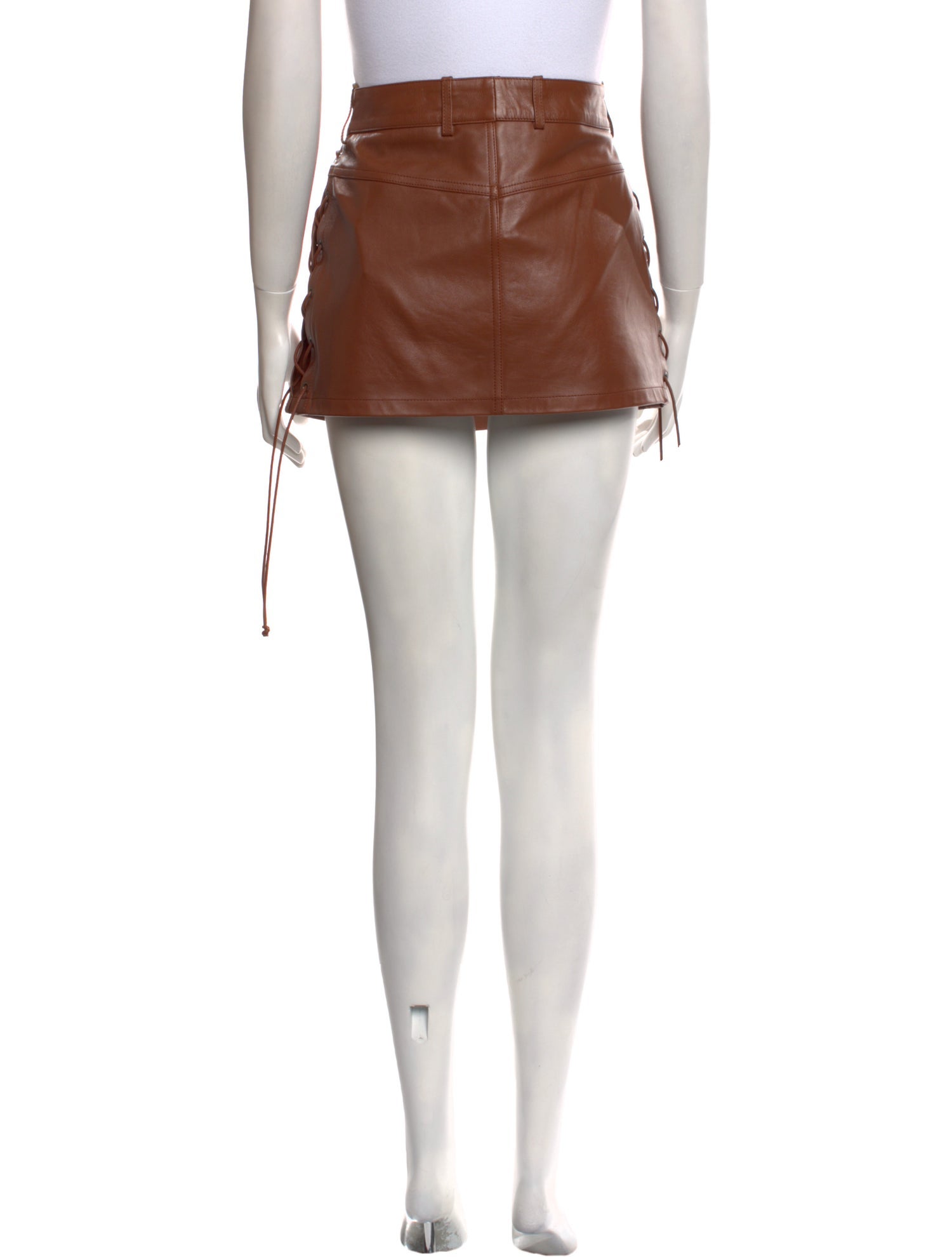 Petar Petrov Leather Mini Skirt