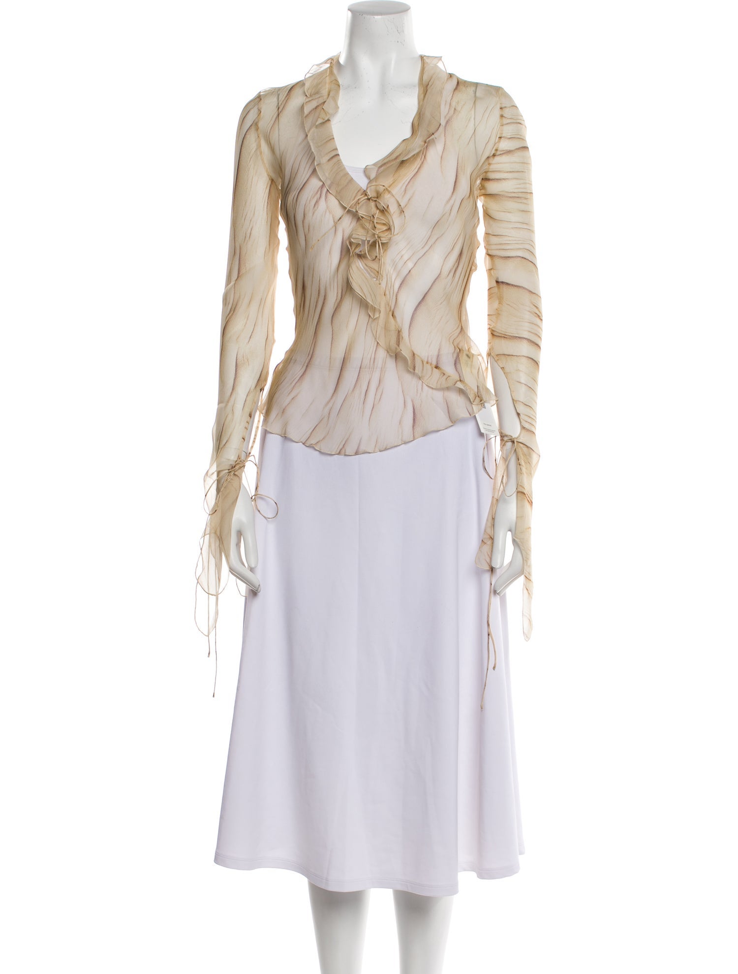 Petar Petrov Silk V-Neck Blouse