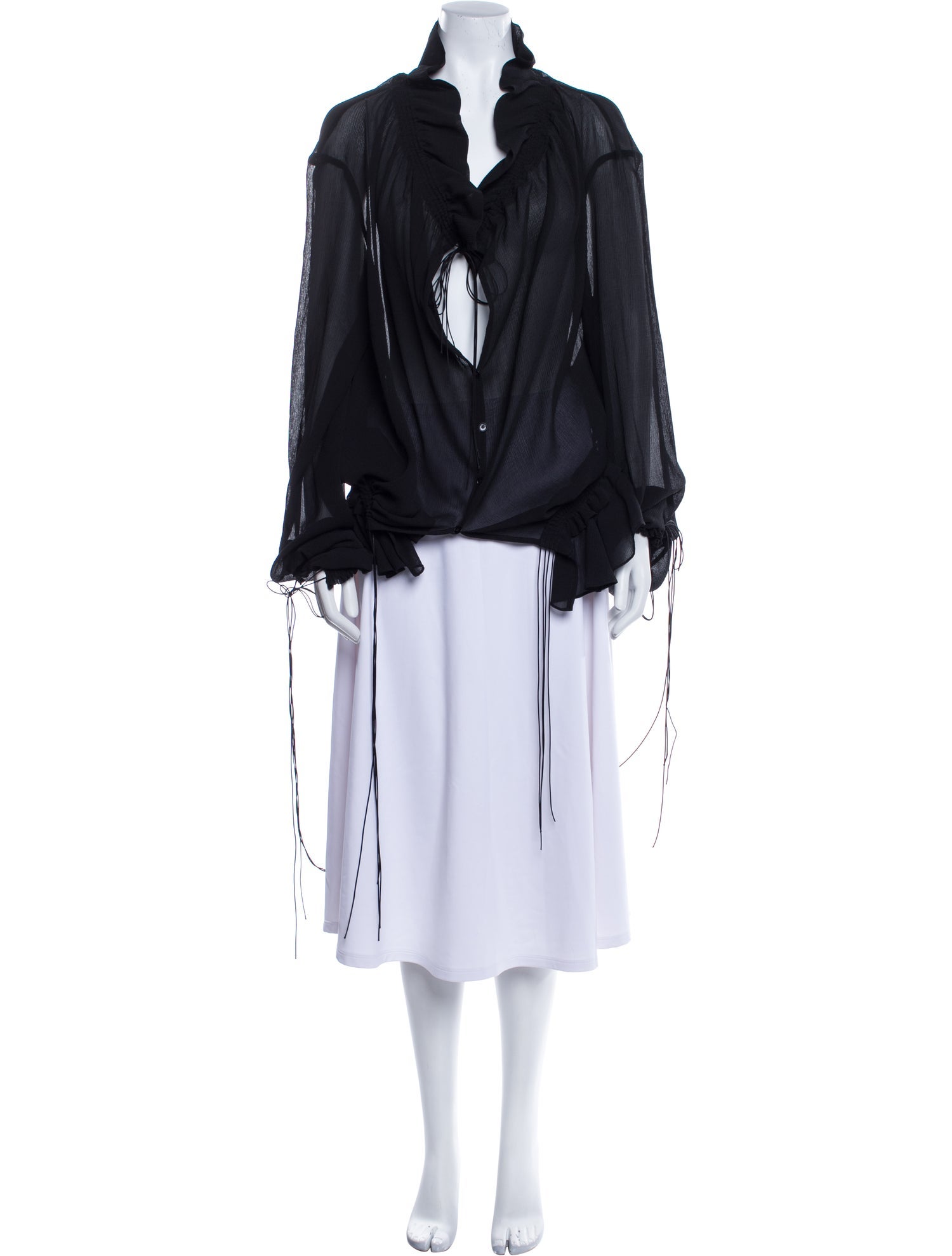 Petar Petrov Silk V-Neck Blouse