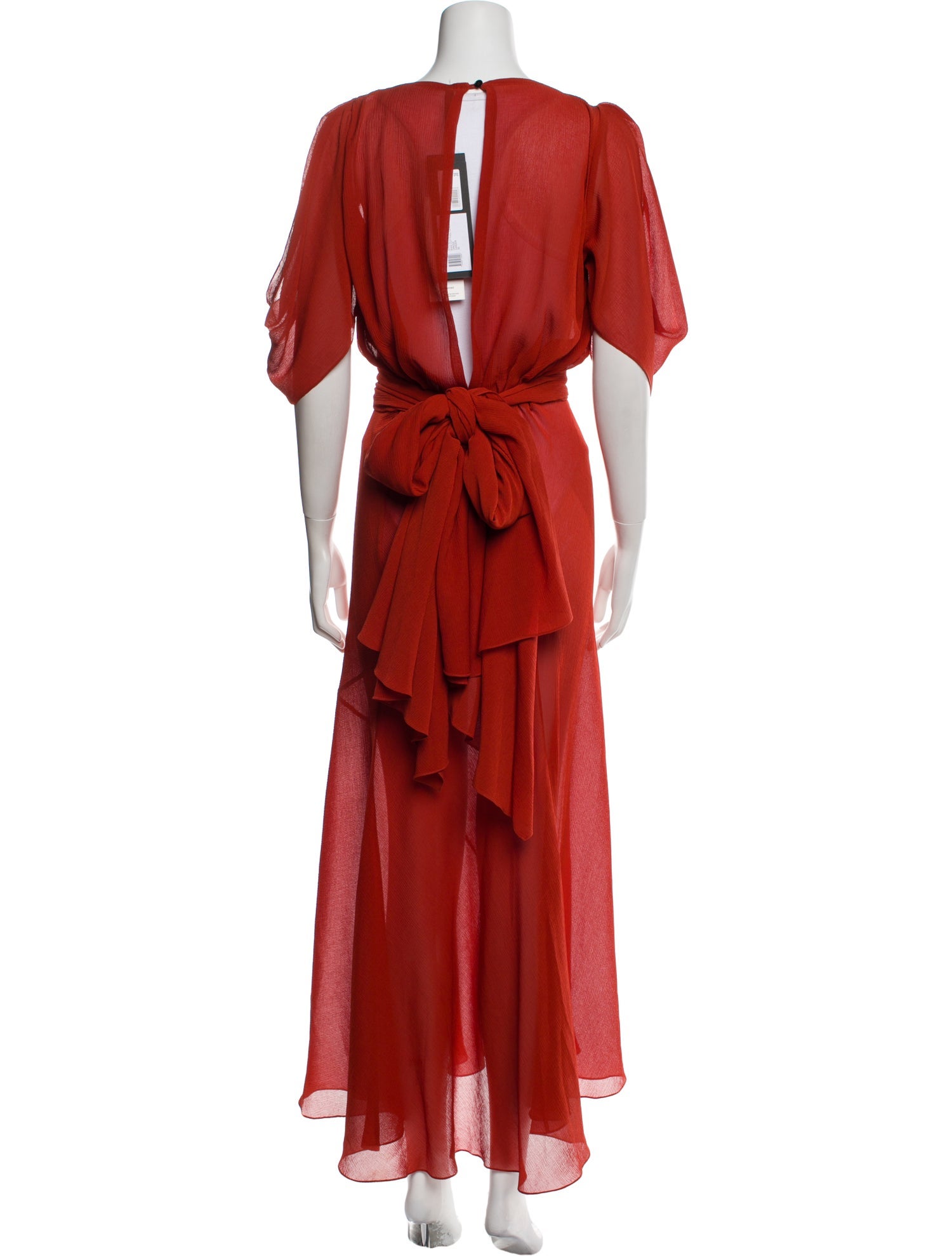 Petar Petrov Bateau Neckline Long Dress