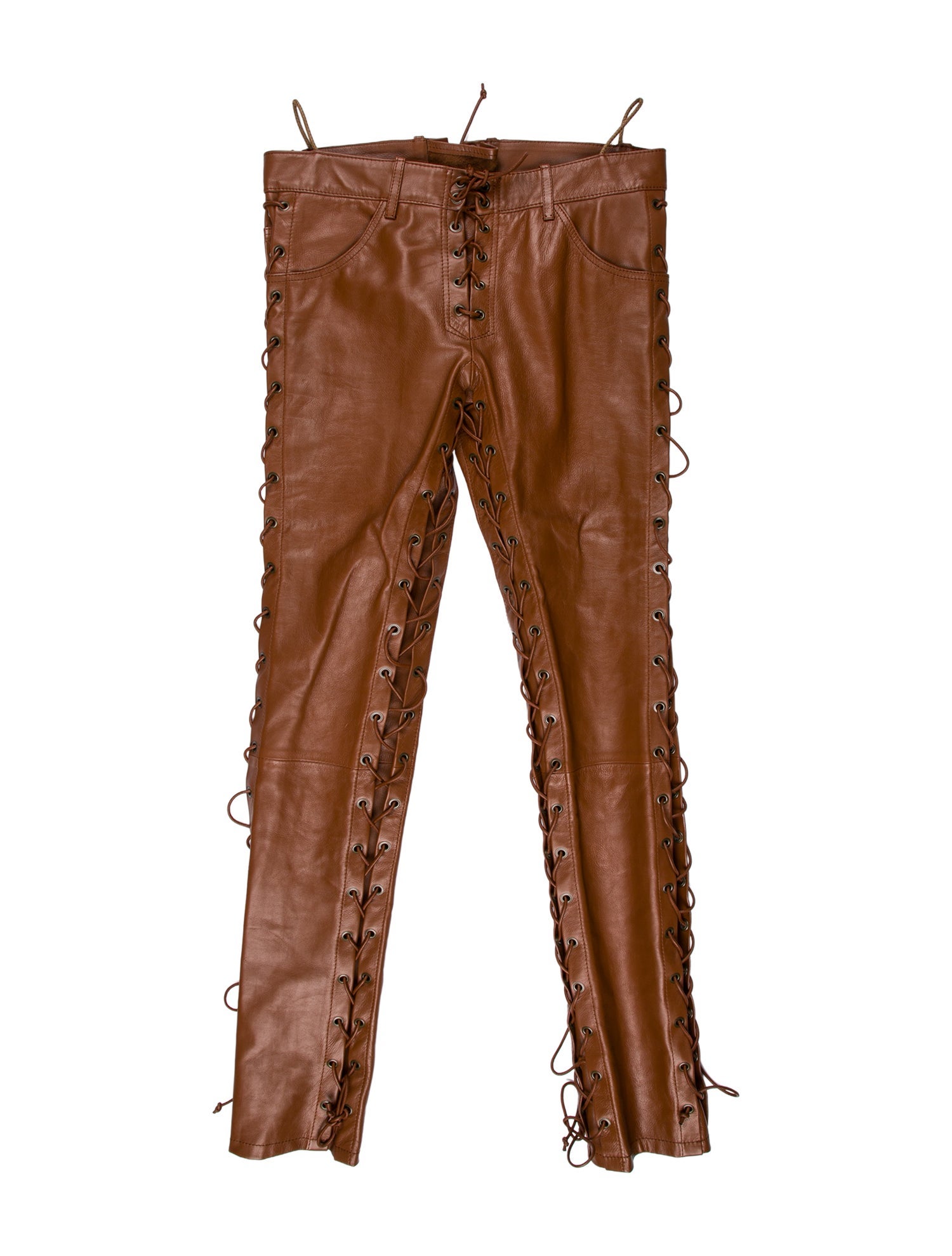 Petar Petrov Leather Skinny Leg Pants