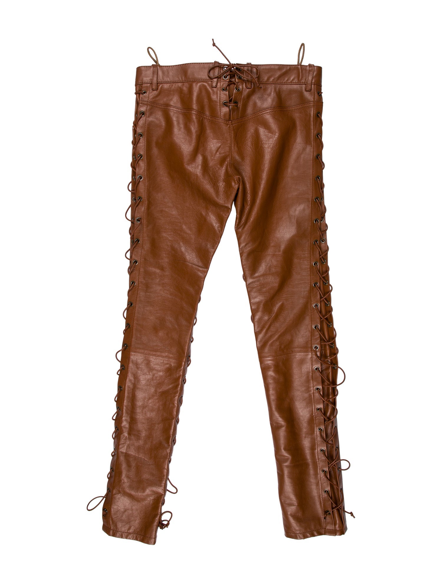Petar Petrov Leather Skinny Leg Pants