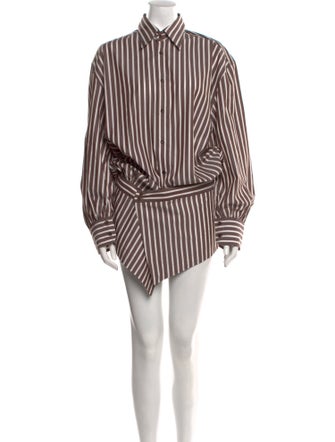 Petar Petrov Striped Mini Dress