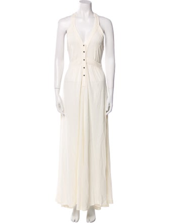 Petar Petrov V-Neck Long Dress