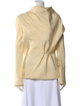 Petar Petrov Cowl Neck Long Sleeve Blouse