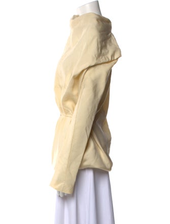 Petar Petrov Cowl Neck Long Sleeve Blouse