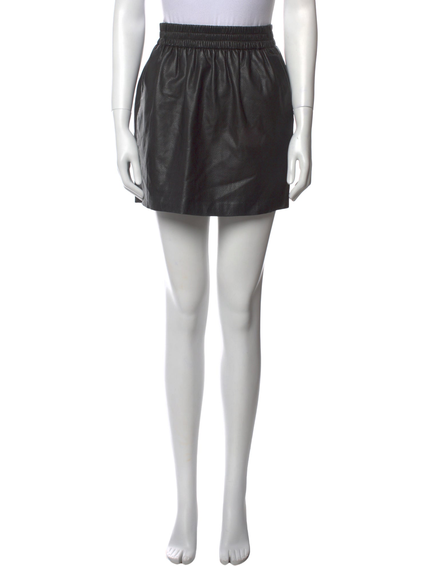 Petar Petrov Leather Mini Skirt