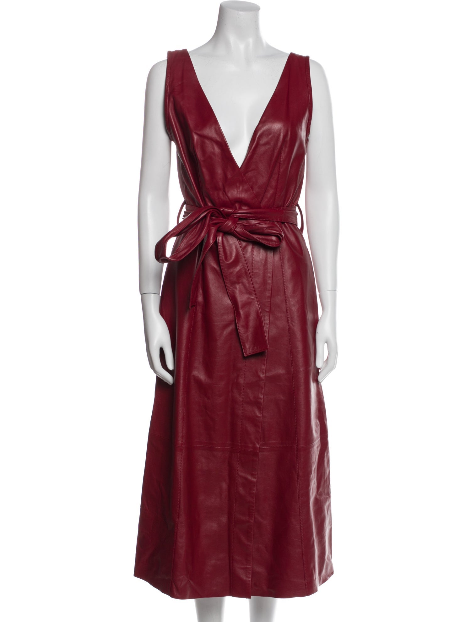 Petar Petrov Lamb Leather Long Dress w/ Tags