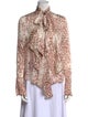 Petar Petrov Silk Animal Print Blouse