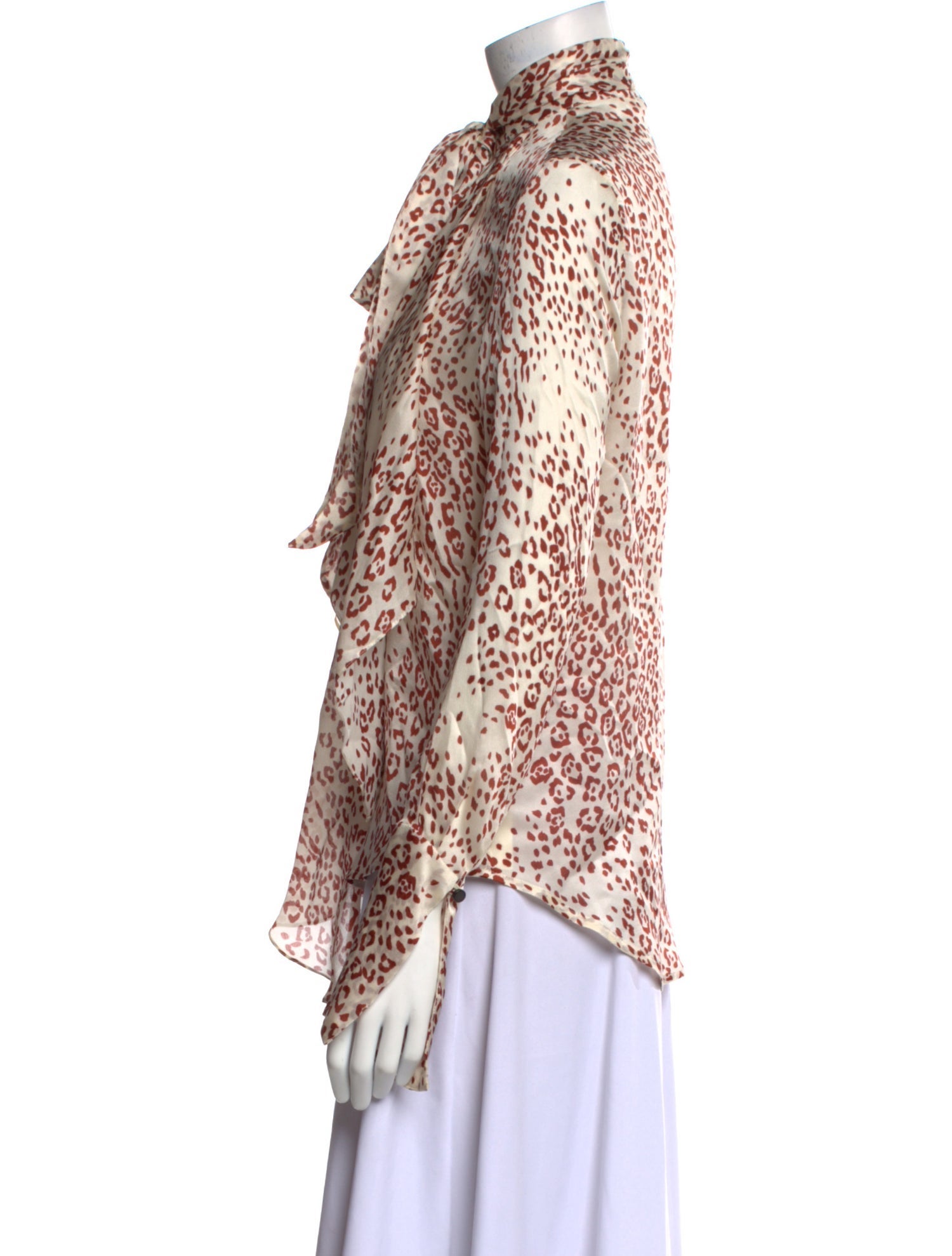 Petar Petrov Silk Animal Print Blouse