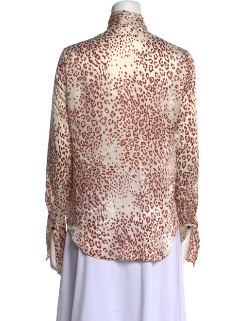 Petar Petrov Silk Animal Print Blouse