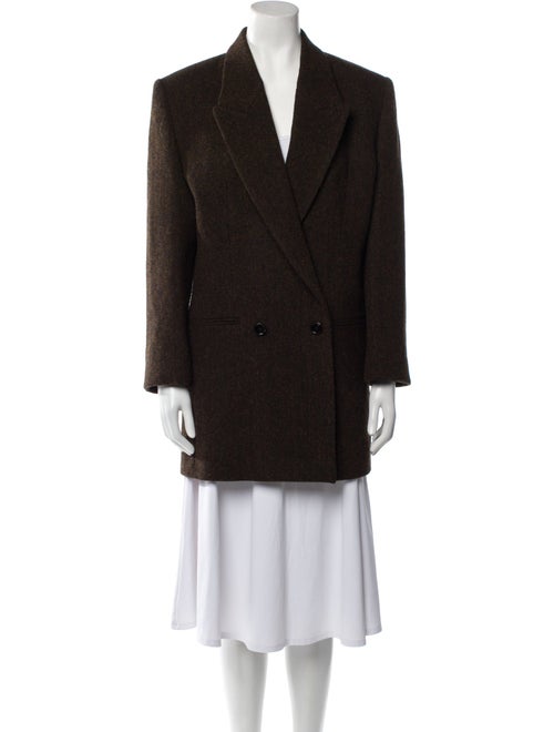 Petar Petrov Virgin Wool Plaid Print Blazer