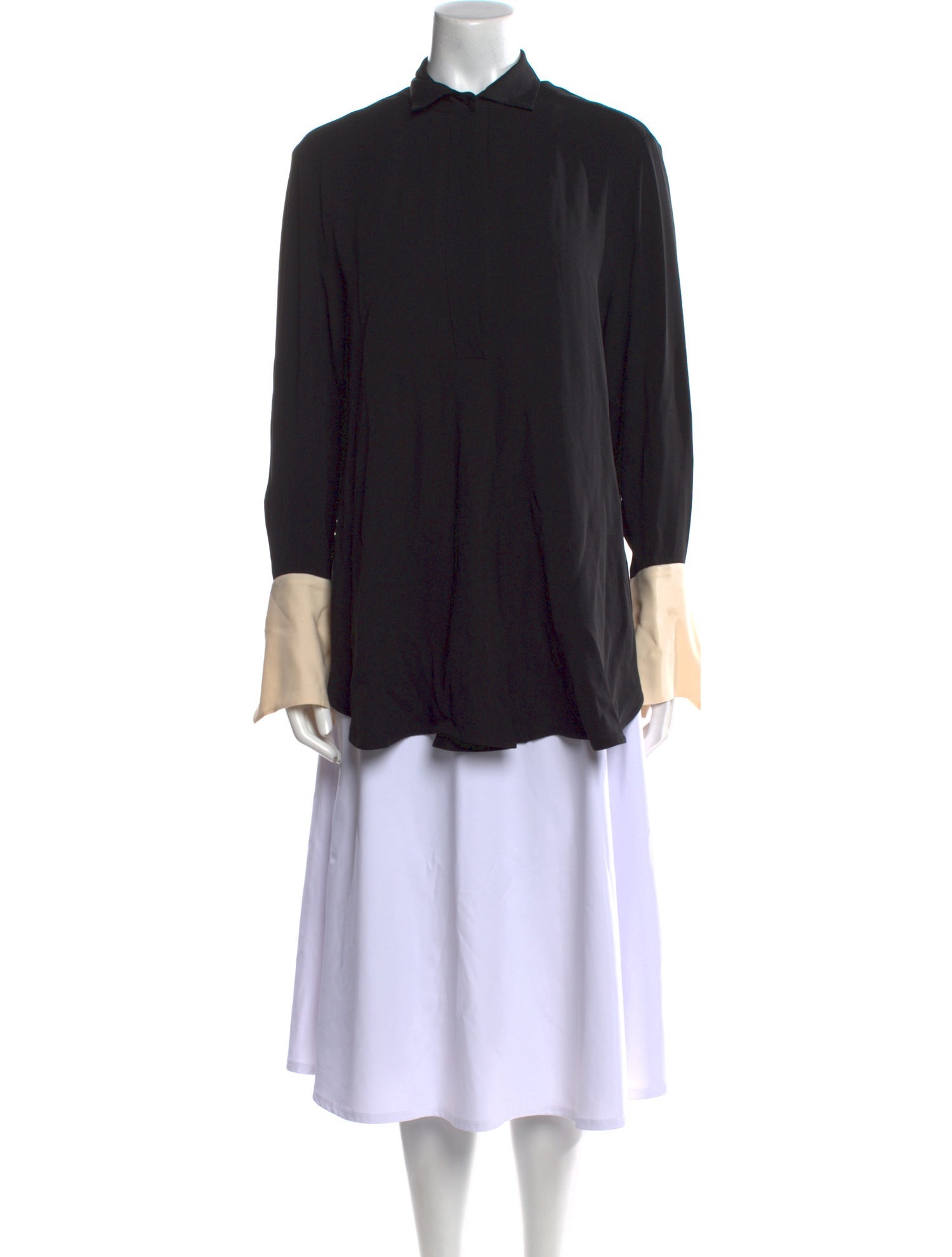 Petar Petrov Silk Mock Neck Tunic